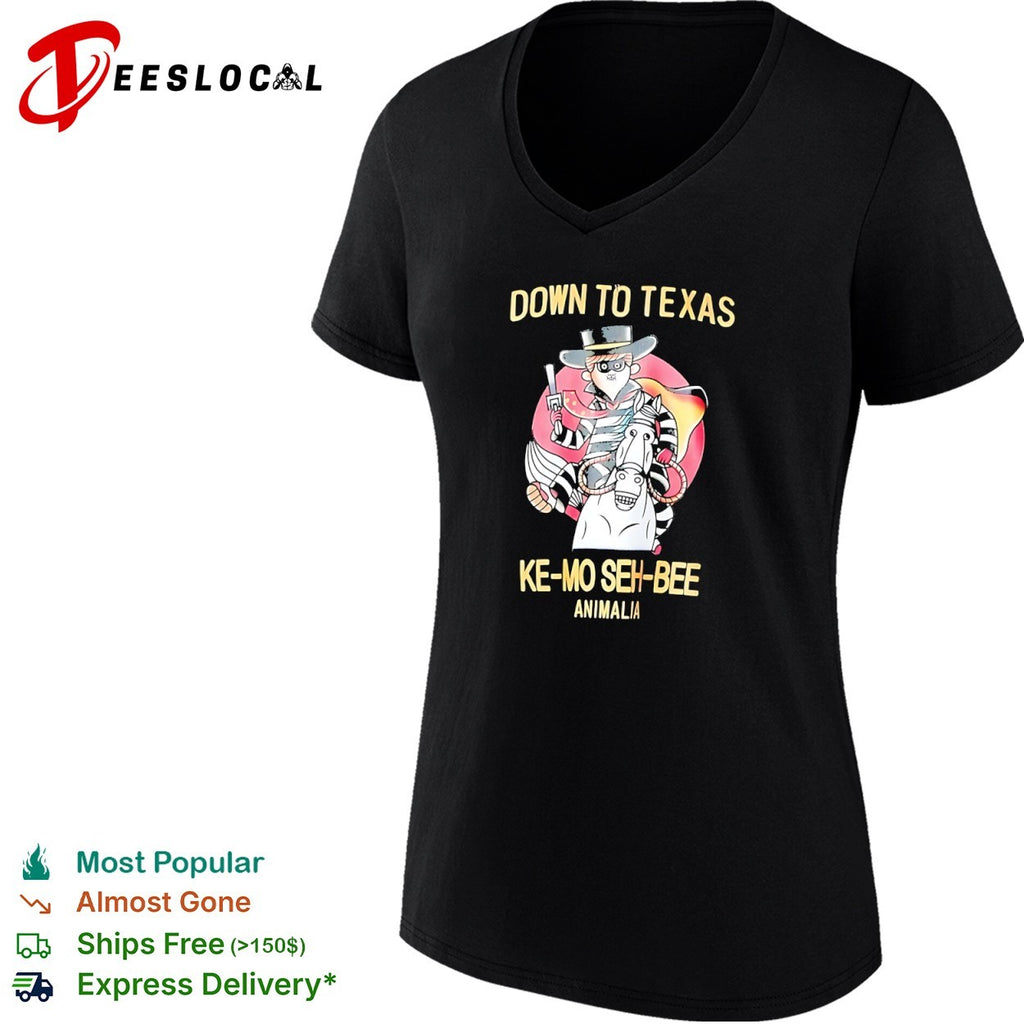 Animalia down to Texas ke mo seh bee bandit shirt