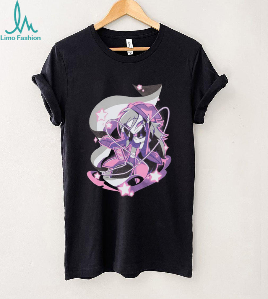 Anime Girl Cyberpunk Neon Lights Gaming Graphic T Shirt