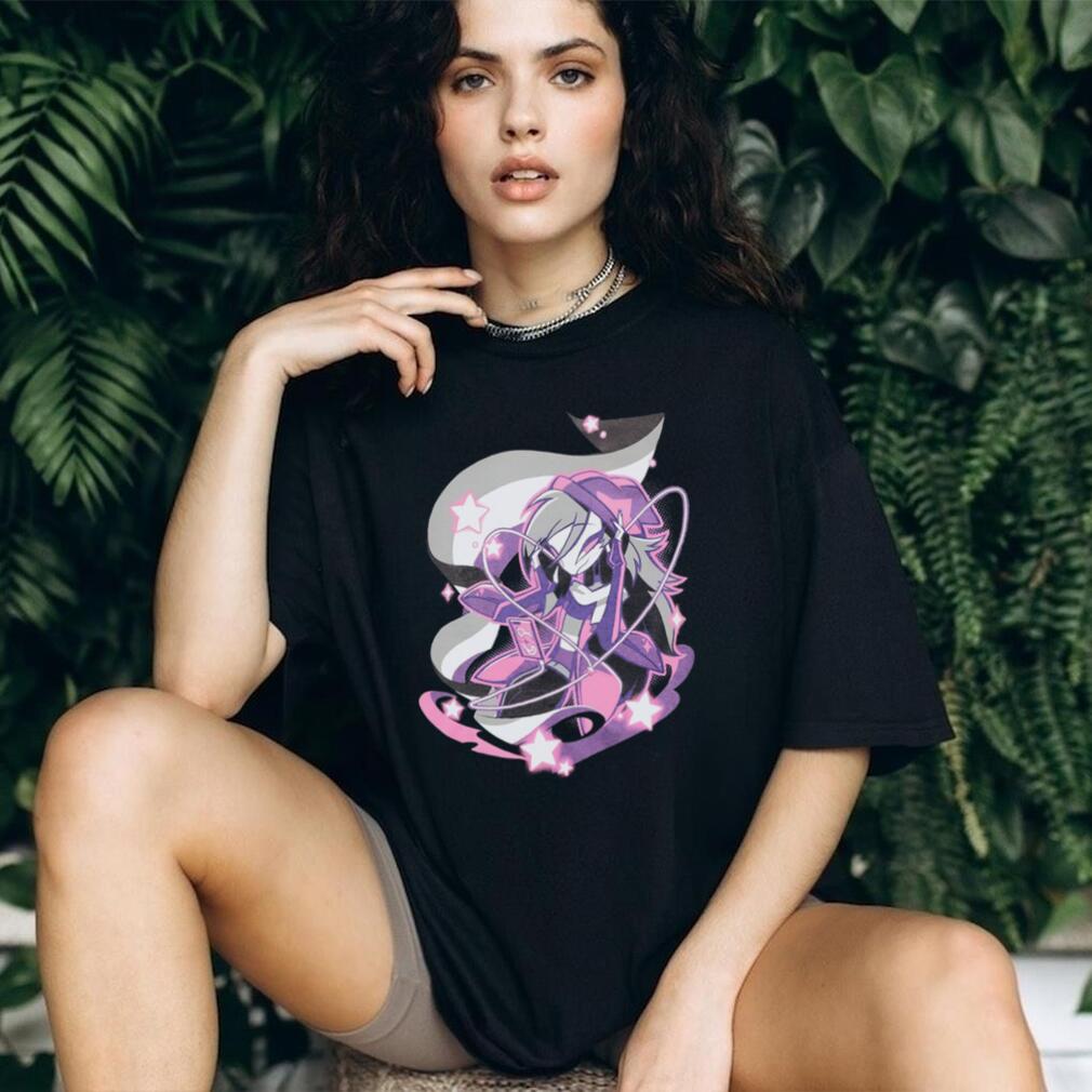 Anime Girl Cyberpunk Neon Lights Gaming Graphic T Shirt