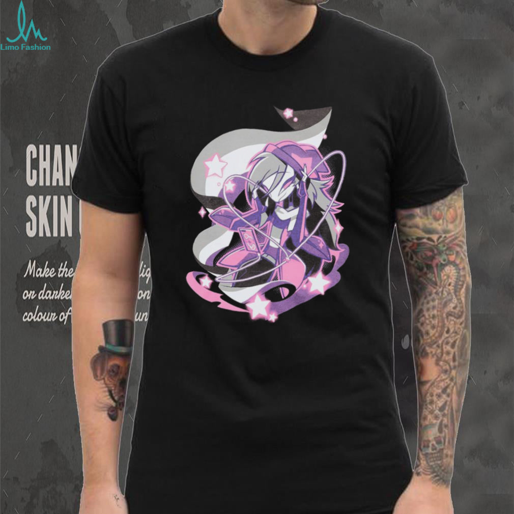 Anime Girl Cyberpunk Neon Lights Gaming Graphic T Shirt