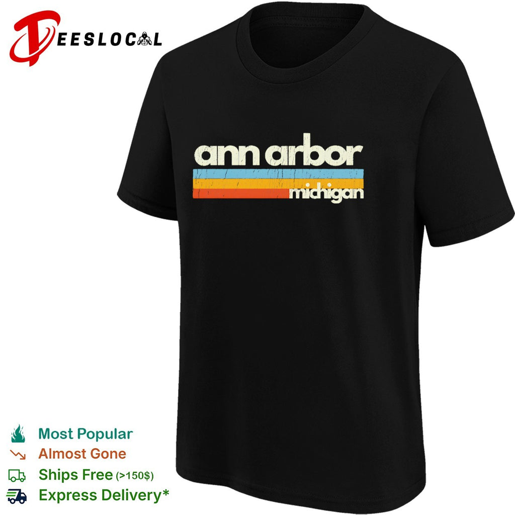 Ann Arbor Michigan retro shirt