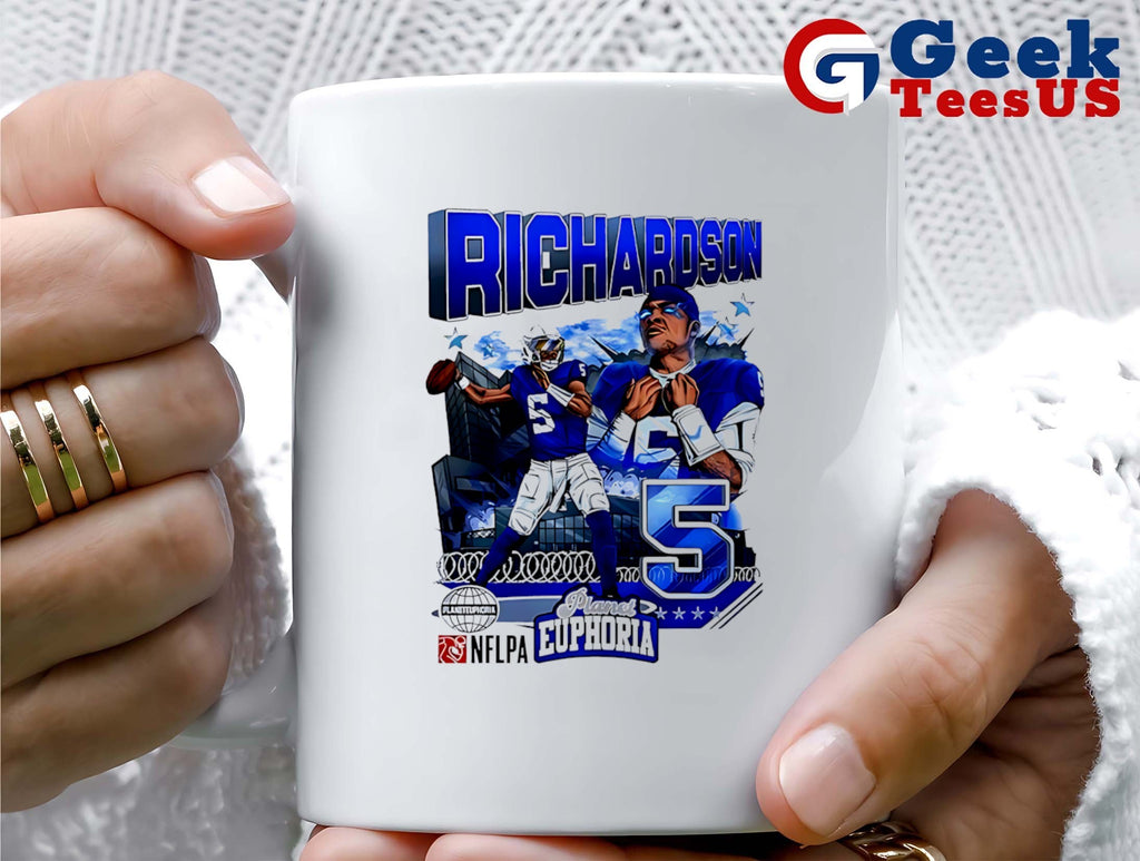 Anthony Richardson Sr. No.5 Indianapolis Colt comic graphic shirt