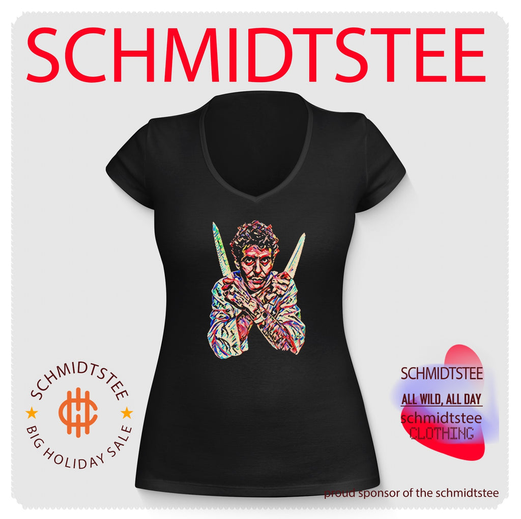 Anthony bourdain chef knives portrait culinary icon shirt
