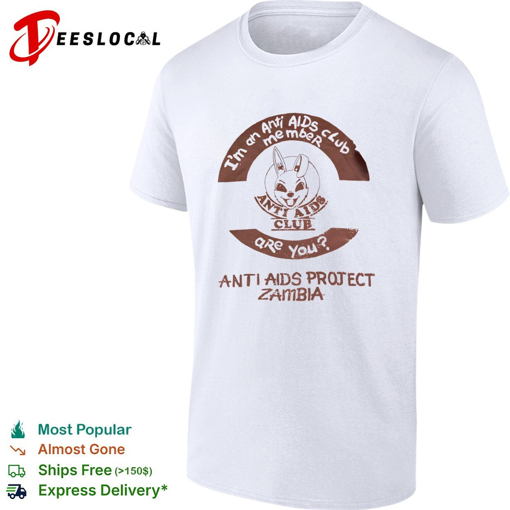 Anti AIDS club membership mascot project zambia shirt