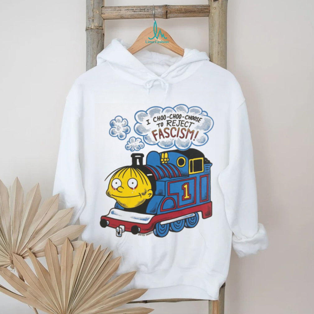 Anti Fascist Thomas Train Parody Funny Political Graphic T Shirt