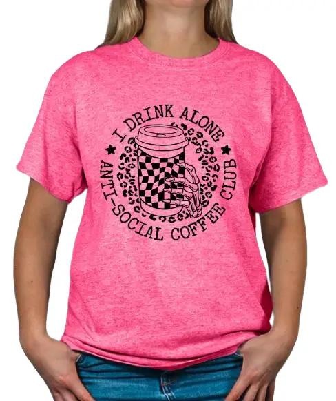 Anti-Social Coffee Club T-shirt Hoodie, Sweatshirt | PodTeesHub.com