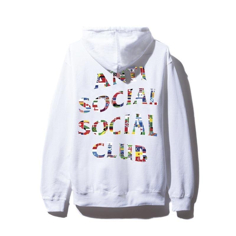 Anti Social Social Club Flag White Hoodie (ASSW444) Men's Size S-XL T-Shirts, Sweatshirt | PodTeesHub.com