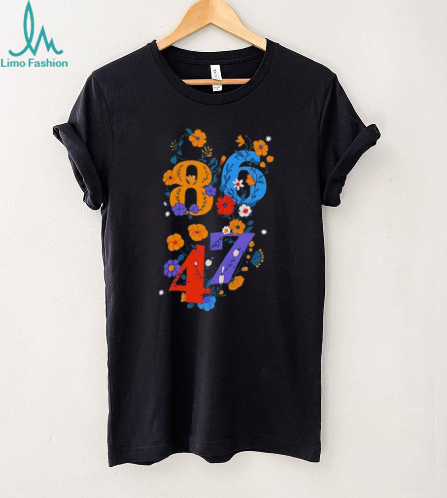 Anti Trump 8647 flowers illustrated shirt