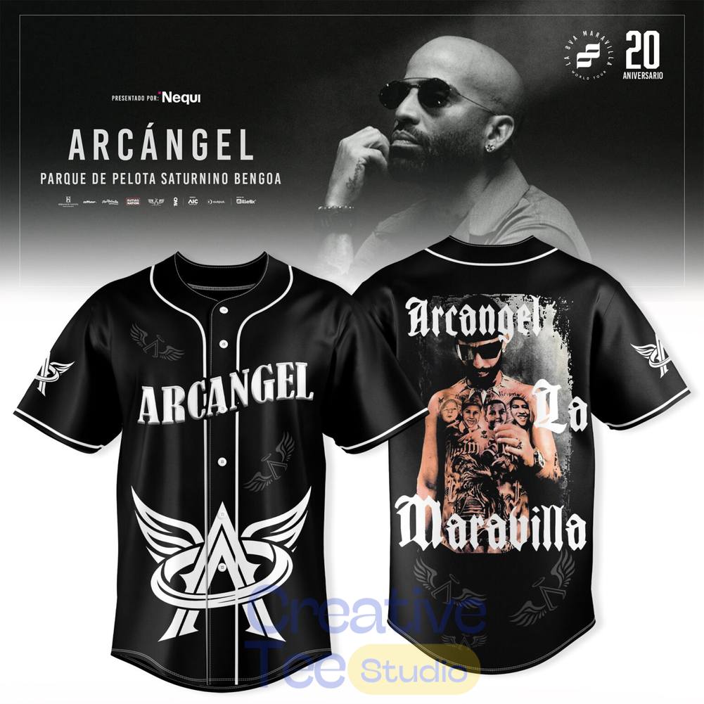 Arcángel La 8va Maravilla World Tour 20 Aniversario Special Baseball Jersey