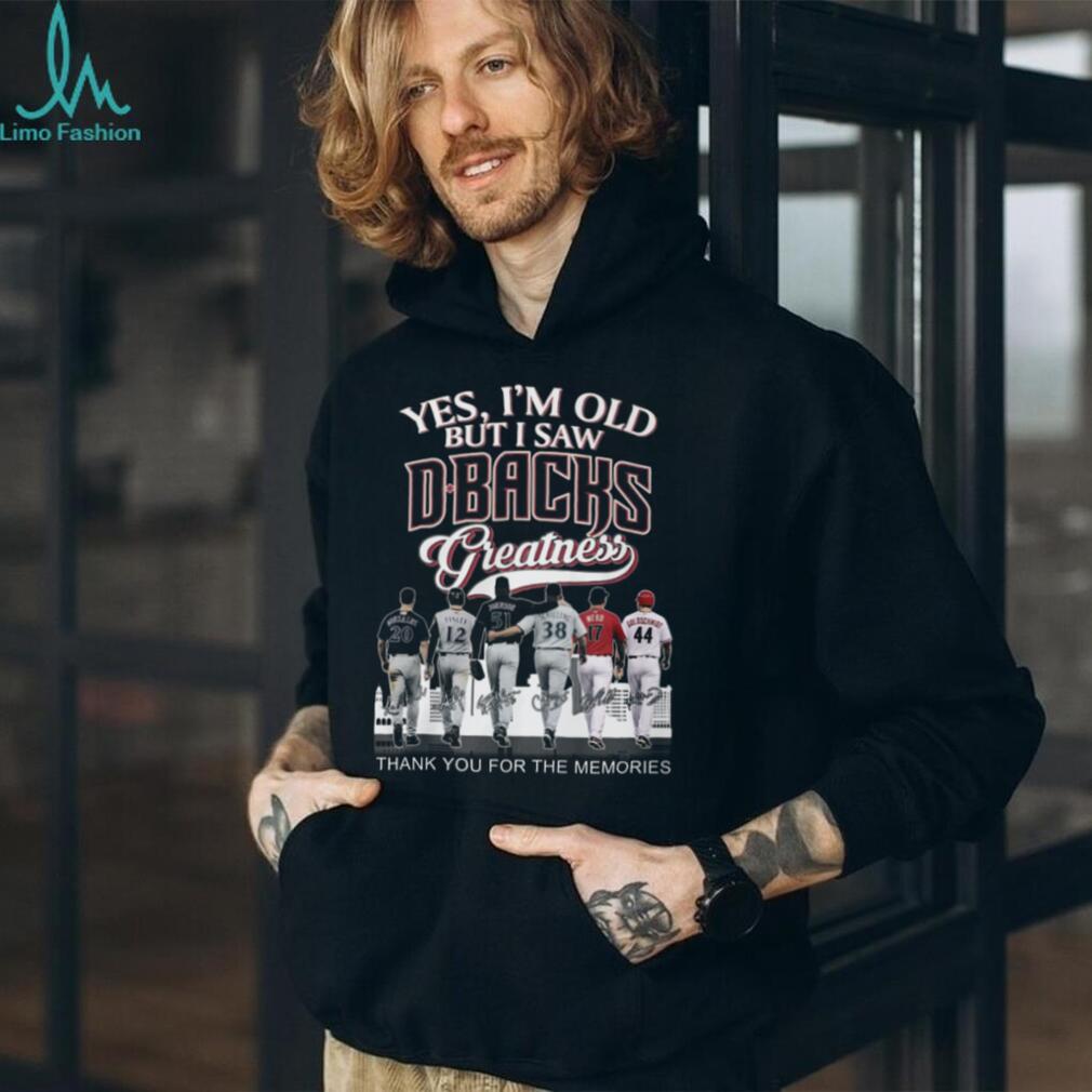 Arizona Baseball Legends Yes I M Old But I Saw Dbacks Greatness T Shirt