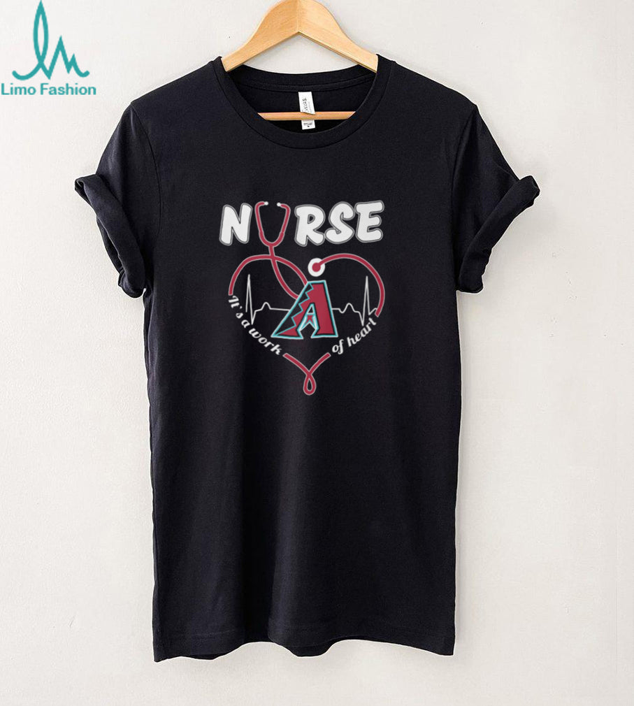 Arizona Diamondbacks Baseball Nurse Heart Stethoscope Medical Professional Red Arizona T Shirt