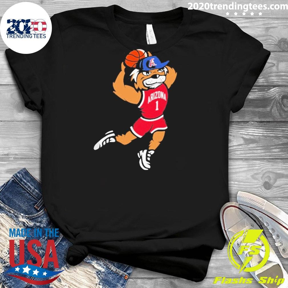 Arizona Wildcats Men’s Basketball Dunk Mascot Shirt