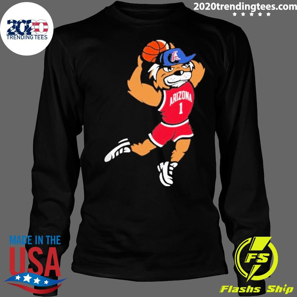 Arizona Wildcats Men’s Basketball Dunk Mascot Shirt