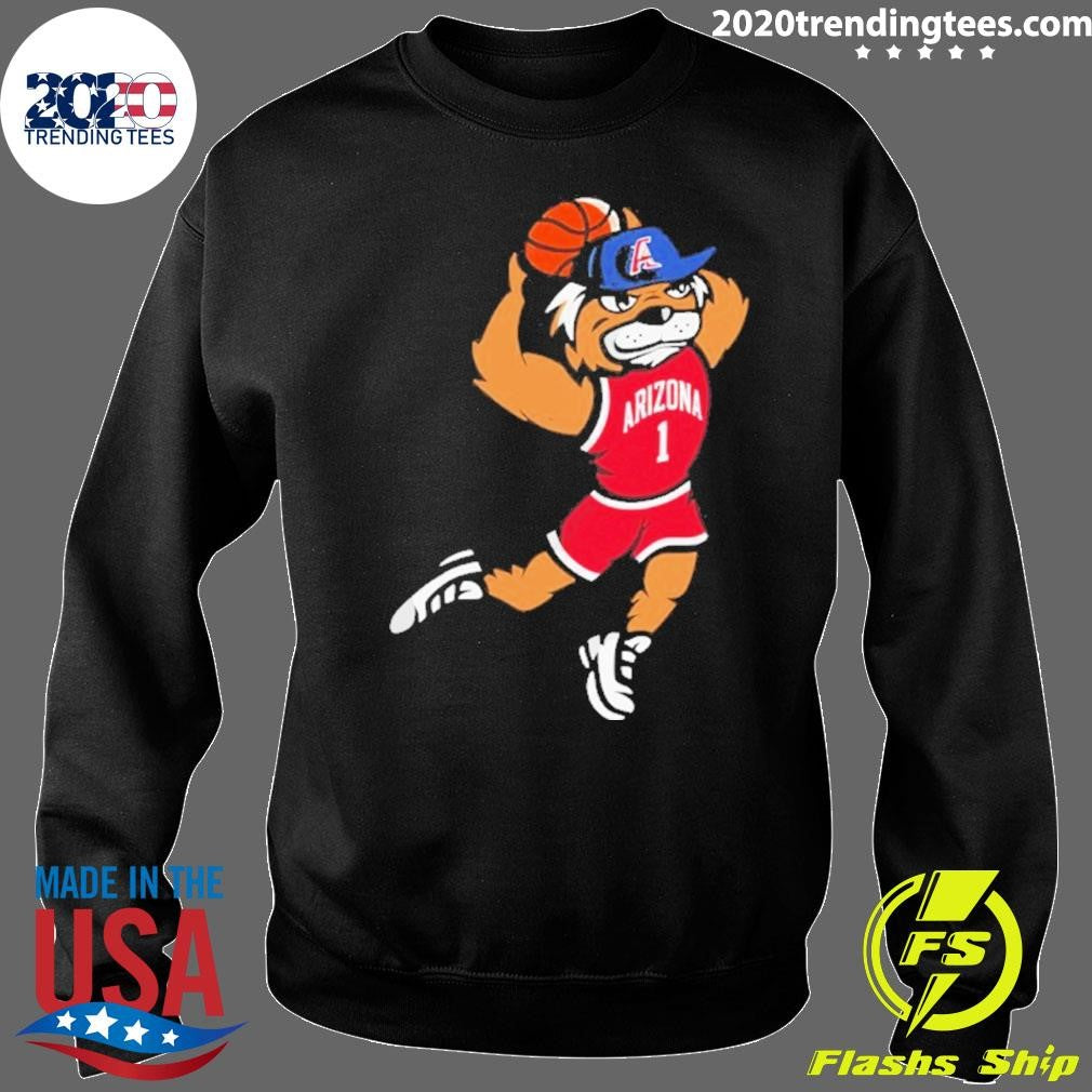 Arizona Wildcats Men’s Basketball Dunk Mascot Shirt