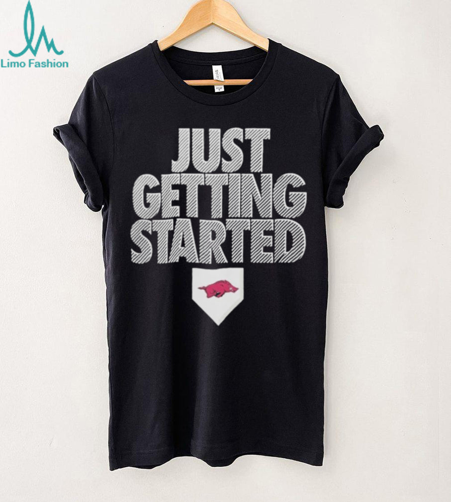 Arkansas Razorbacks Softball 2026 Women’s College World Series Just Getting Started Shirt