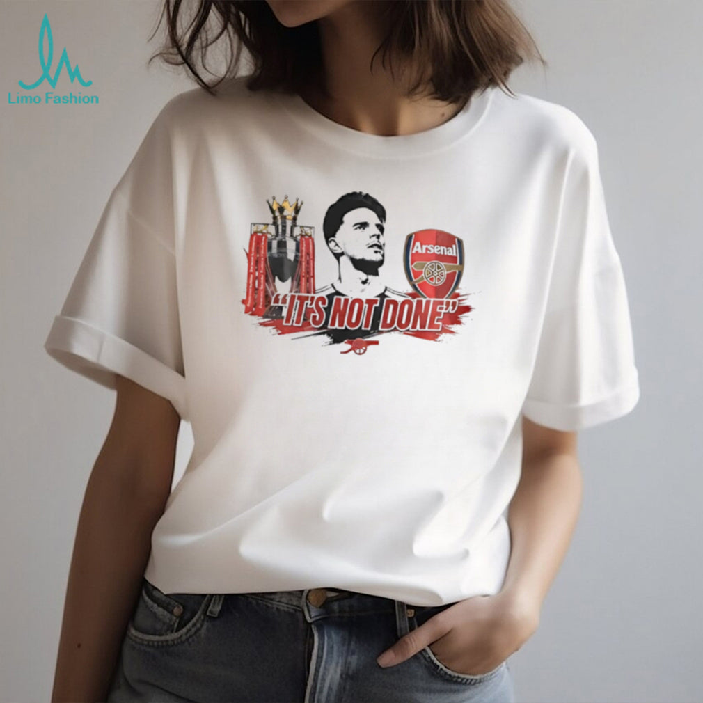 Arsenal Declan Rice it’s not done alongside a trophy shirt
