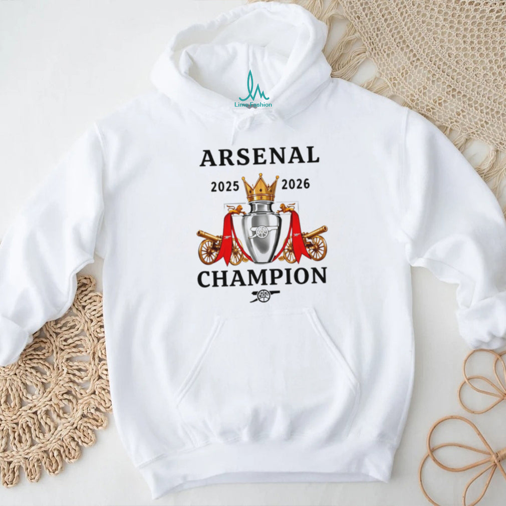 Arsenal FC Premier League 2026 Champions Trophy T Shirt