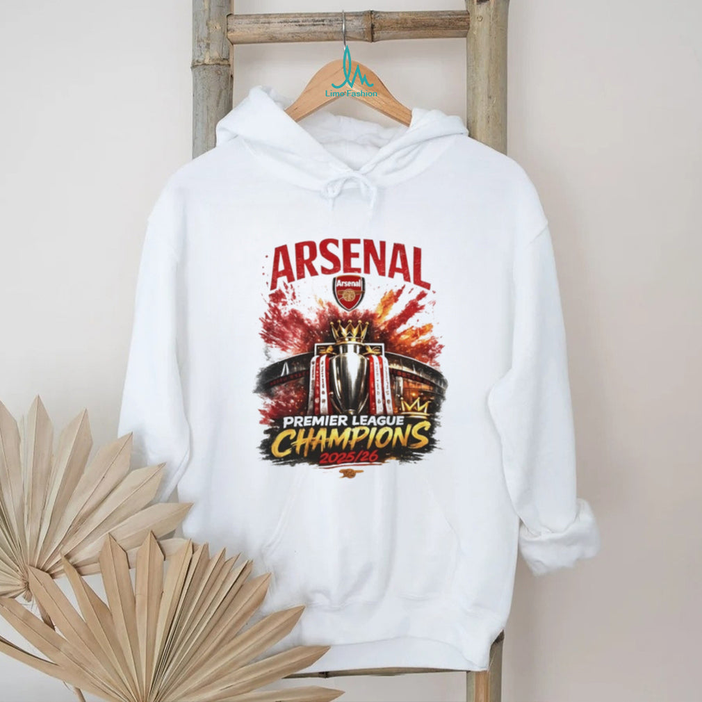 Arsenal FC Premier League Champions 2025 2026 Trophy T Shirt