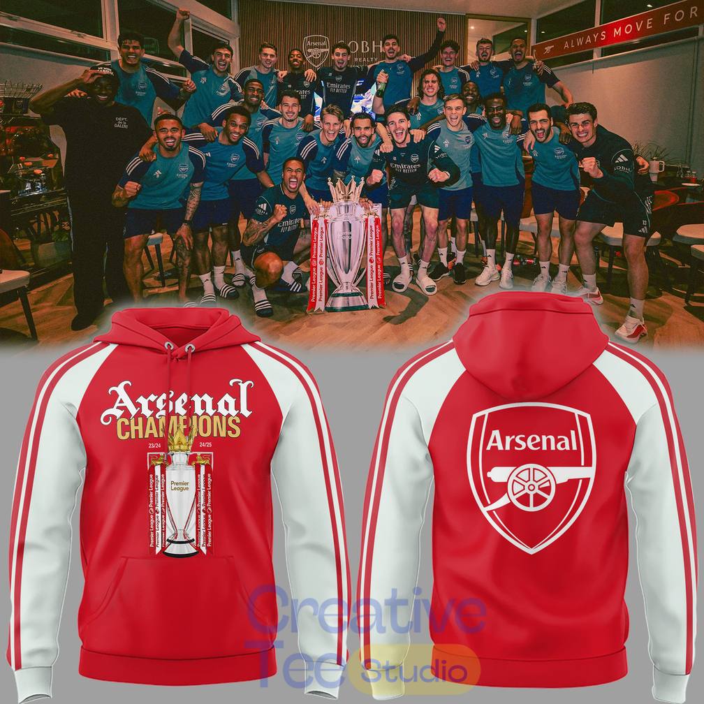 Arsenal Premier League Champions 2025-2026 Hoodie