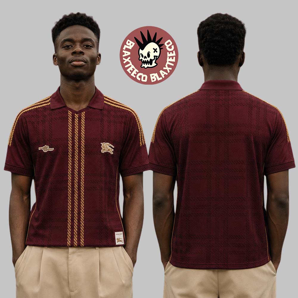 Arsenal X Burberry X Adidas British Heritage Design By Aki Polo Shirt
