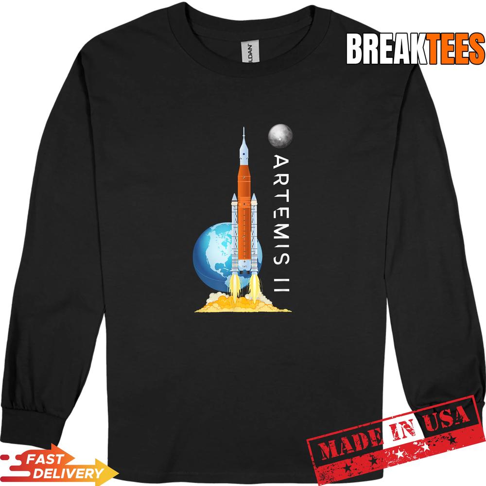 Artemis II Moon Earth Space Launch Lunar Mission 2026 Shirt