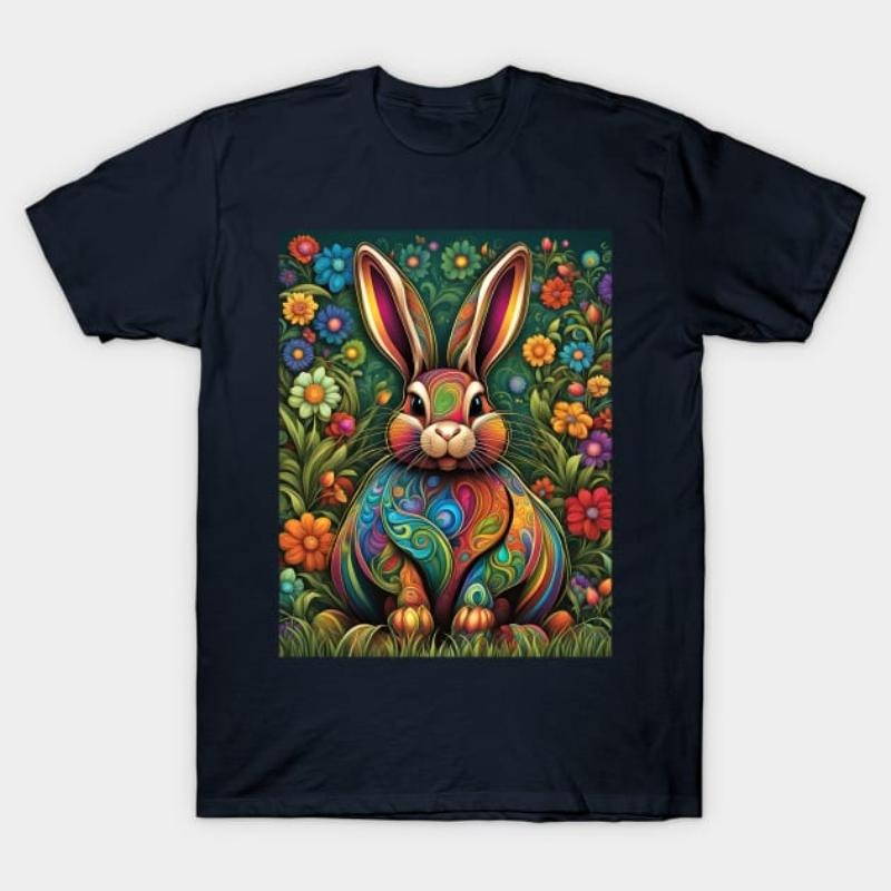 Artful Easter Bunny 1 T-Shirt Hoodie, Sweatshirt | PodTeesHub.com
