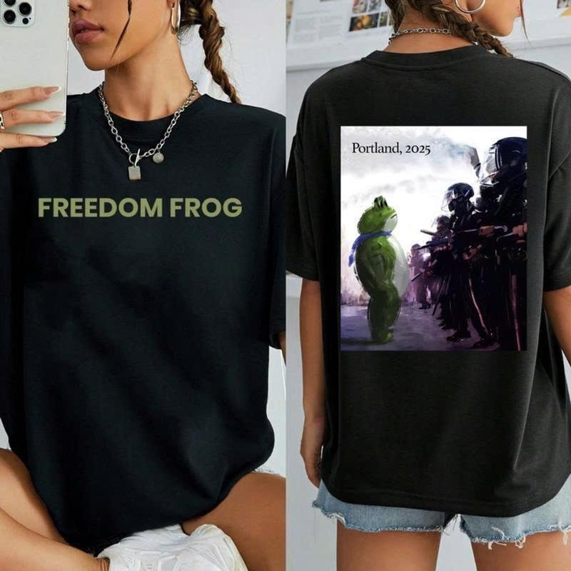 Artistic Equality Frog Tee, Freedom & Justice Inspired Graphic T-Shirt, Creative Social Awareness Apparel, Unisex...