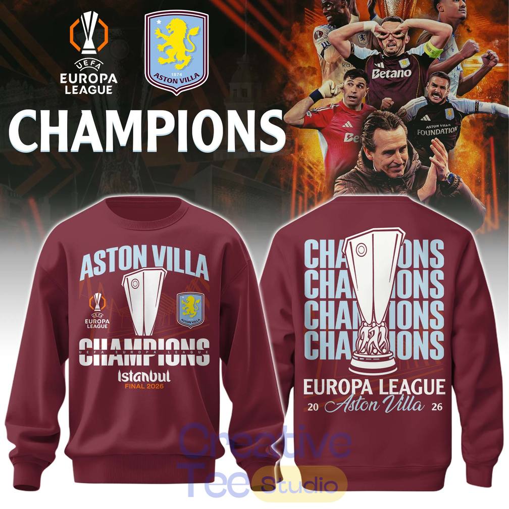 Aston Villa Europa League Champions 2026 Sweatshirt