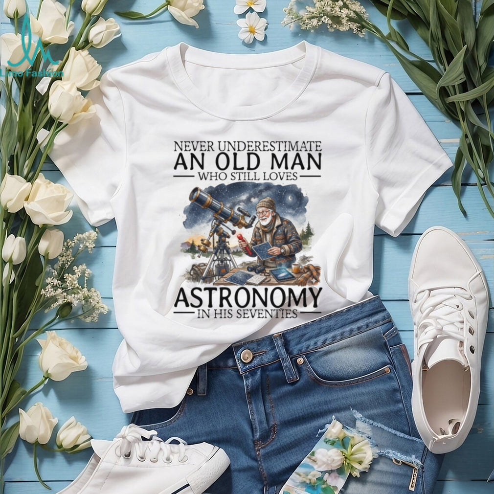 Astronomy Enthusiast Old Man Stargazer Space Lover Shirt