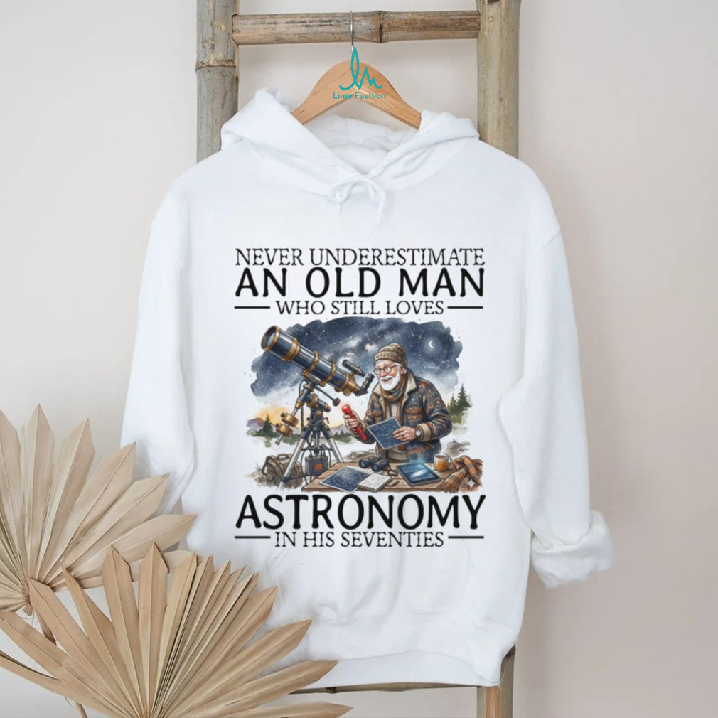 Astronomy Enthusiast Old Man Stargazer Space Lover Shirt