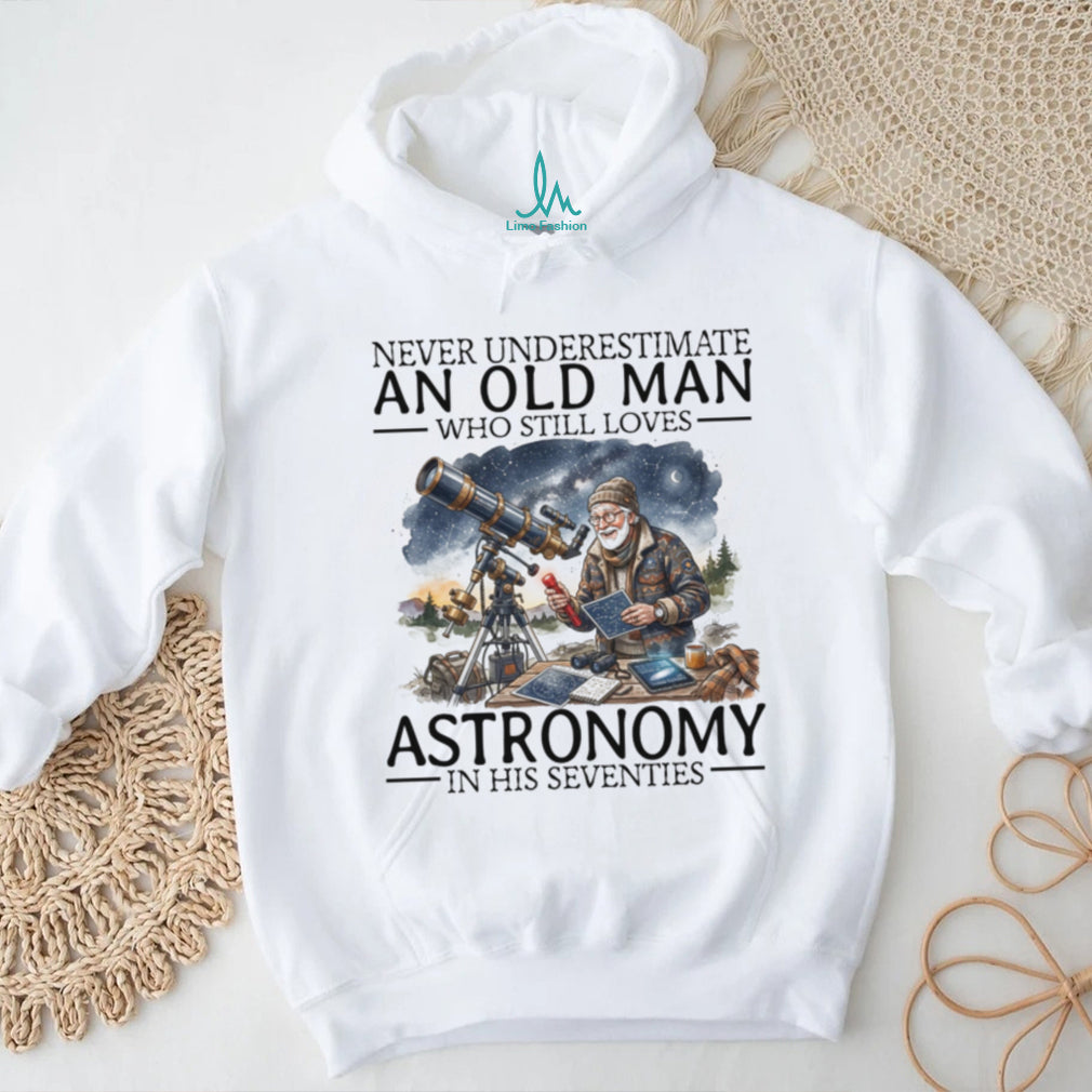 Astronomy Enthusiast Old Man Stargazer Space Lover Shirt