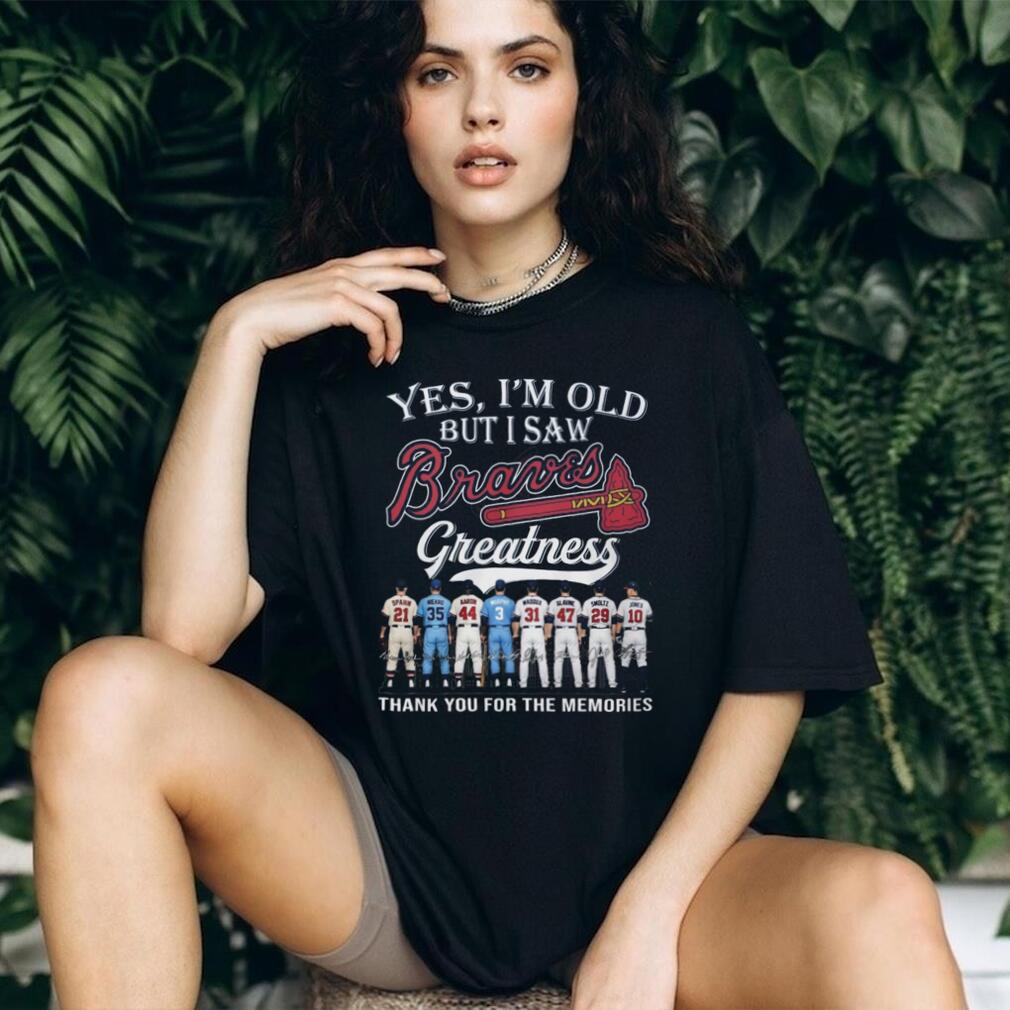Atlanta Braves Baseball Greatness Legends Team Roster Vintage Unisex Fan Shirt