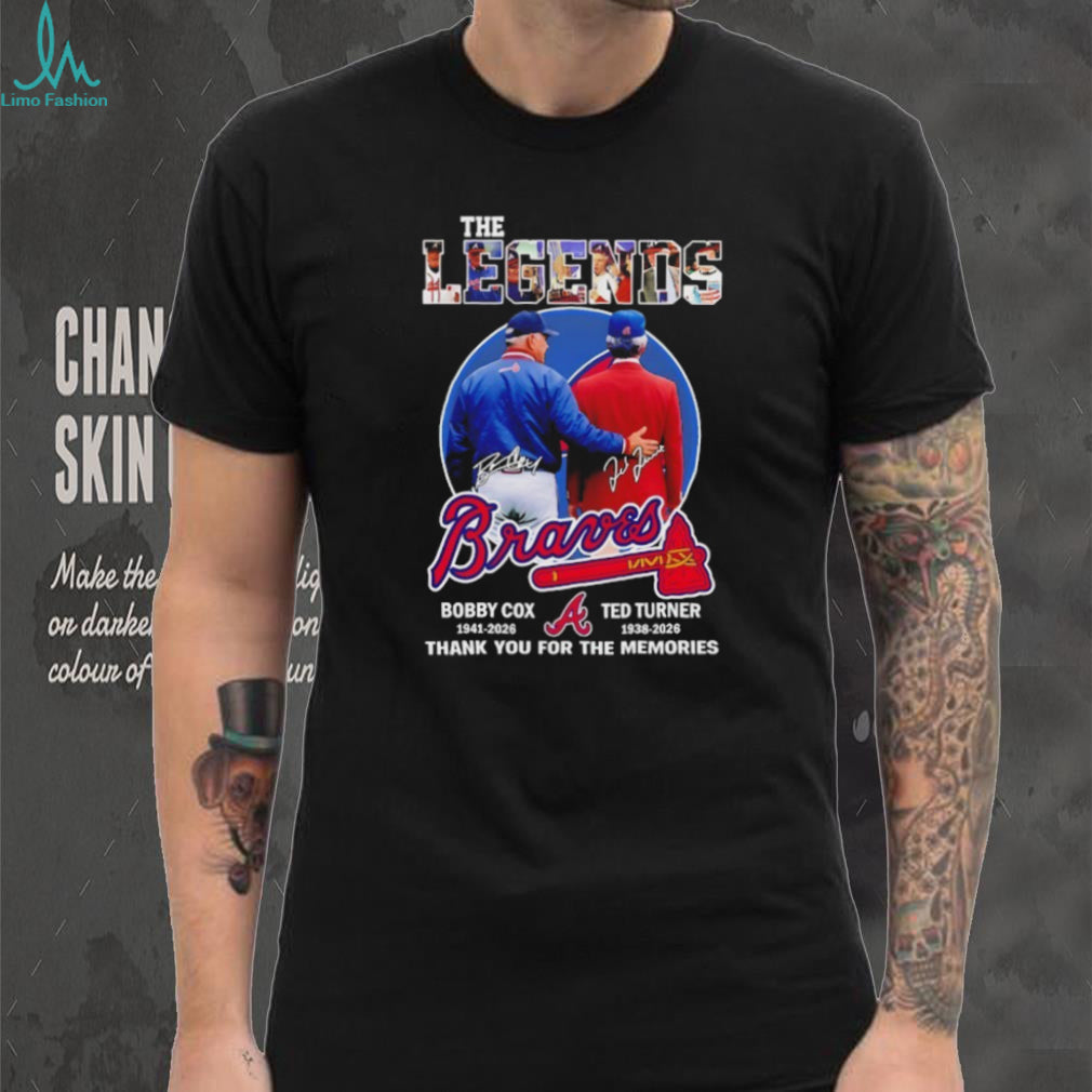 Atlanta Braves Legends Bobby Cox Ted Turner Memorial Tribute T Shirt (1)