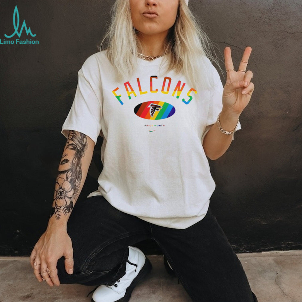 Atlanta Falcons Pride Month Rainbow logo shirt
