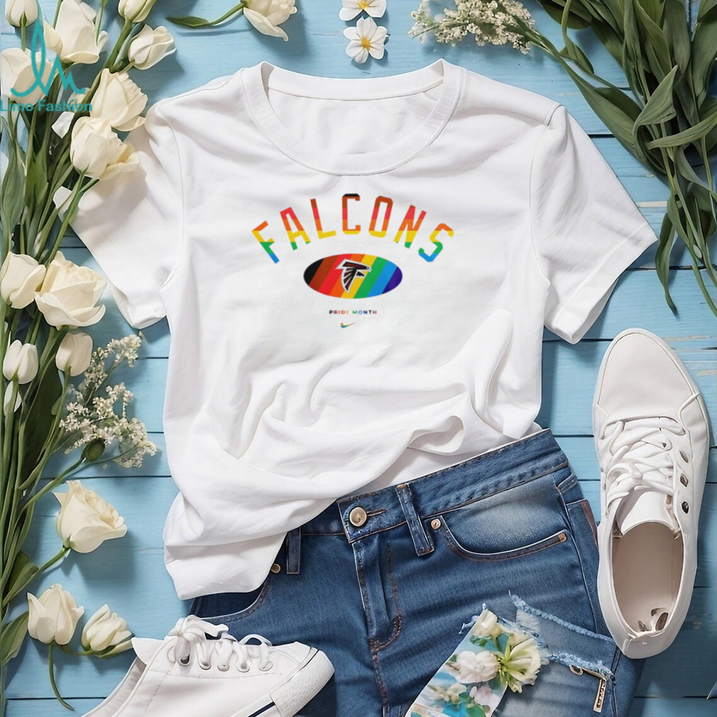Atlanta Falcons Pride Month Rainbow logo shirt