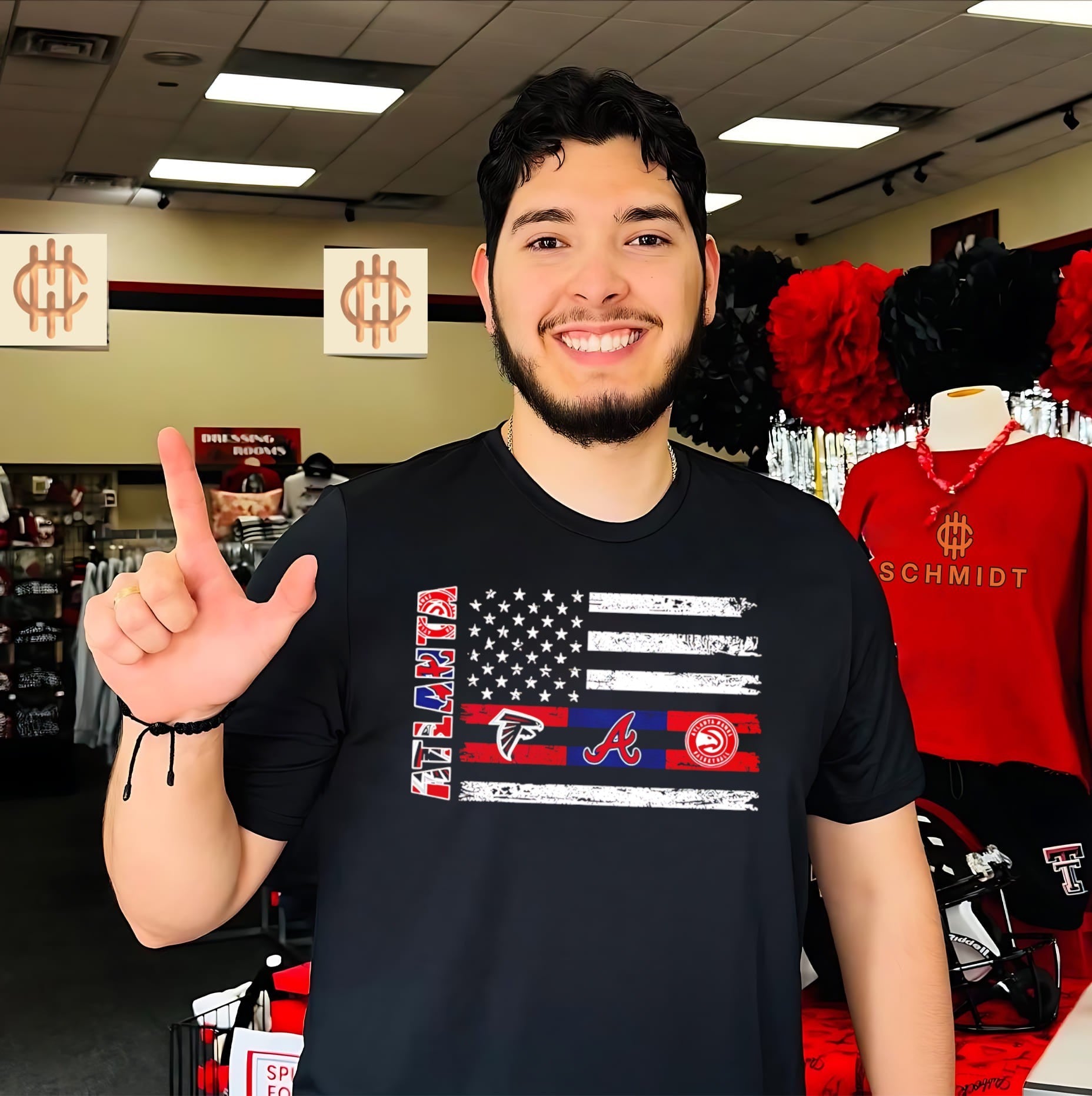 Atlanta sports teams logos flag shirt