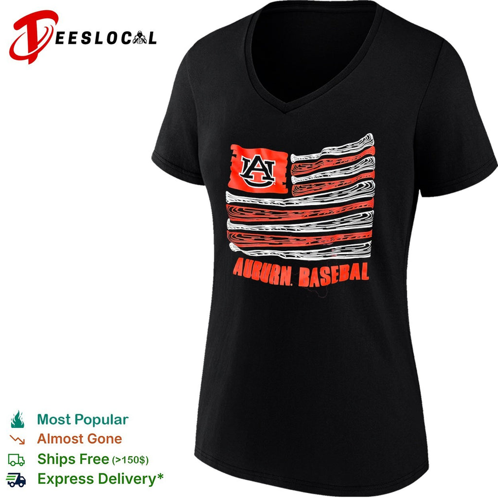 Auburn Tigers baseball American Flag shirt