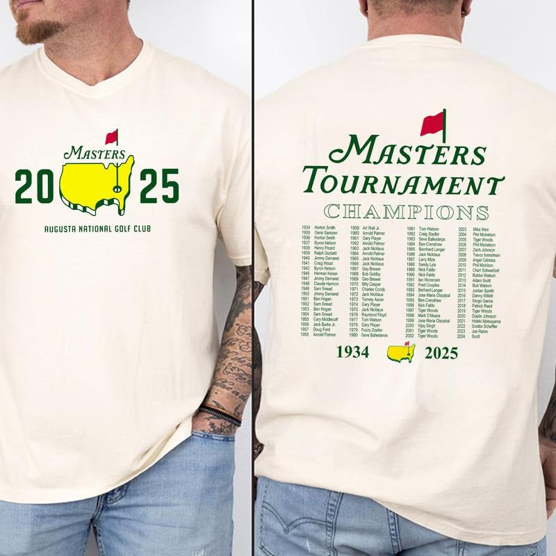 Augusta Masters Golf T-Shirt, 2025 Masters Golf Tournament Shirt, Augusta National Golf Shirt, Golf Club Shirt, 2025...
