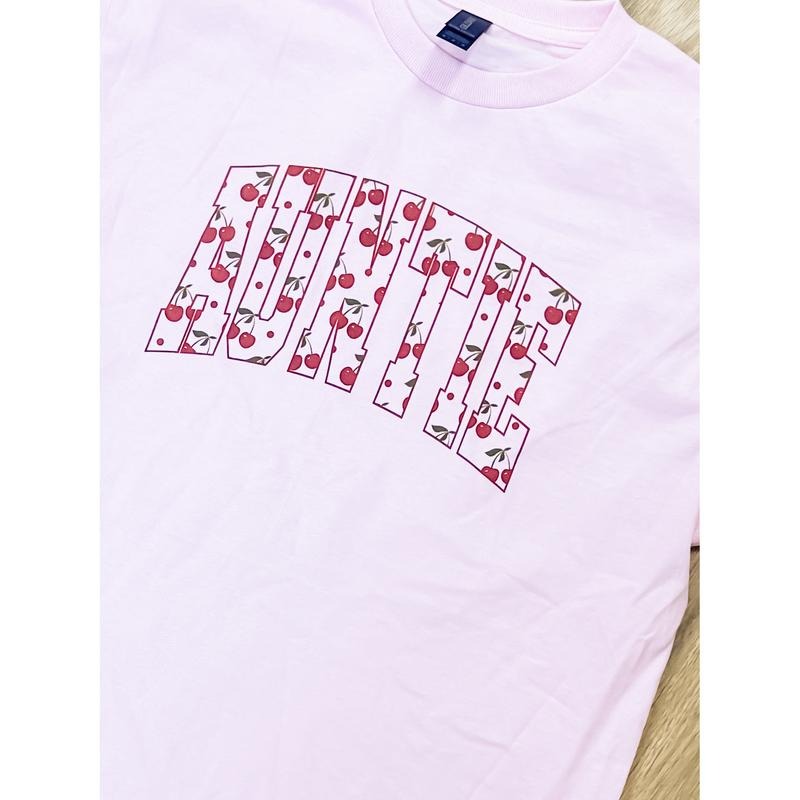 Auntie Cherry Print Graphic Top T-Shirts, Hoodie, Sweatshirt | PodTeesHub.com