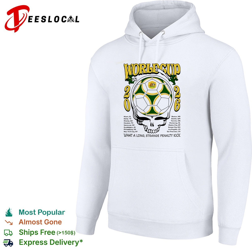 Australia World Cup 2026 Grateful Dead steal your face what a long strange penalty kick shirt