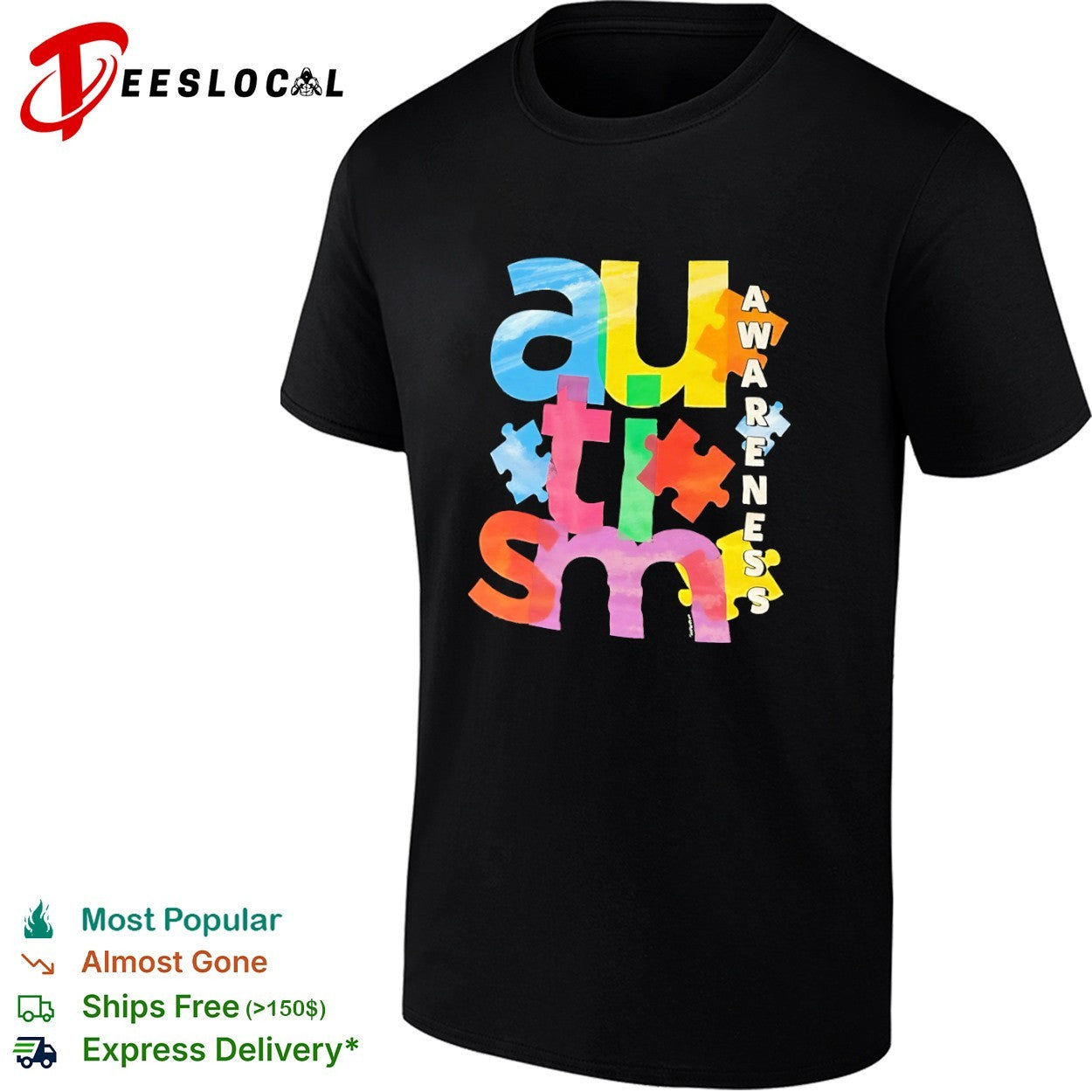 Autism awareness puzzle shirt