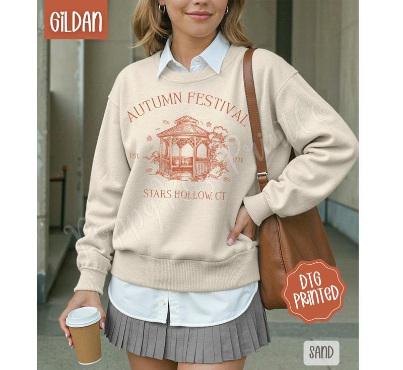 Autumn Festival Sweatshirt, Trendy Women's Fall Crewneck T-Shirts, Hoodie | PodTeesHub.com