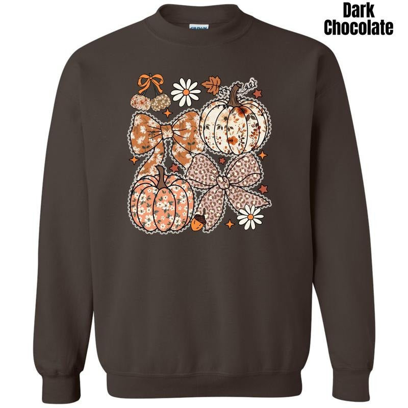 Autumn Pattern Collage Sweatshirt 'NLB' T-Shirts, Hoodie | PodTeesHub.com