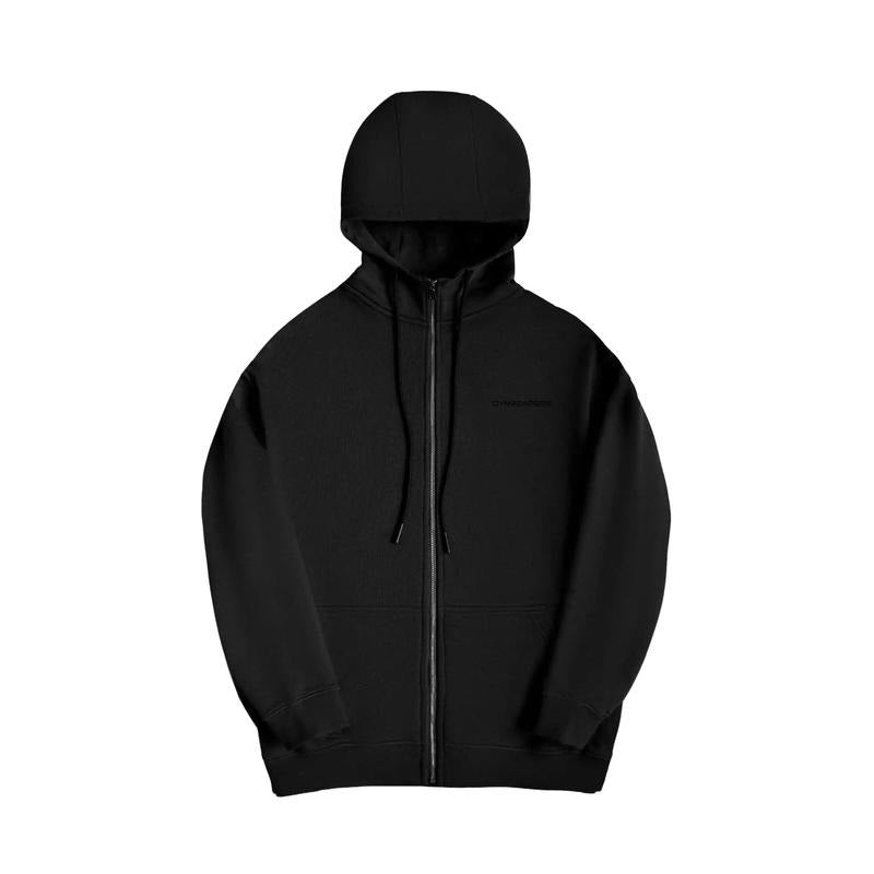 Axis Zip-Up Hoodie - Casual Winter Medium Length Long Sleeve Hoodie with Soft Fleece Interior and 3D-Raised Gymreapers...