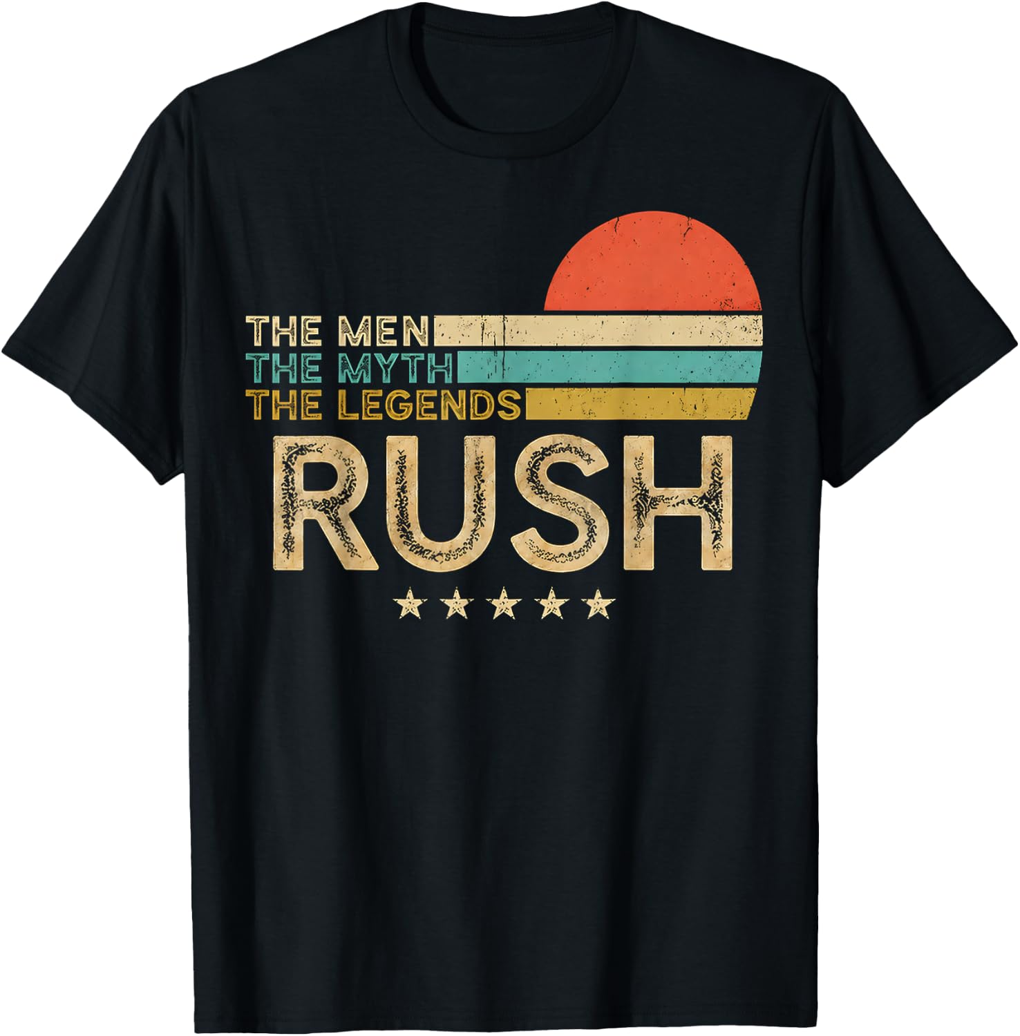 Retro Rush Name Classic Gift for Men Women Kids T-Shirt