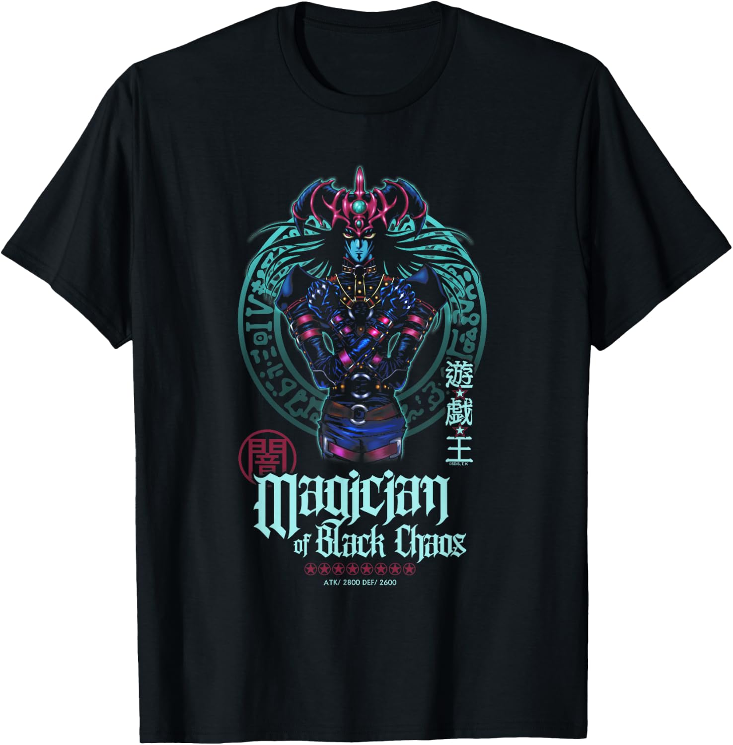 Magician of Black Chaos Kanji Portait Card Anime T-Shirt