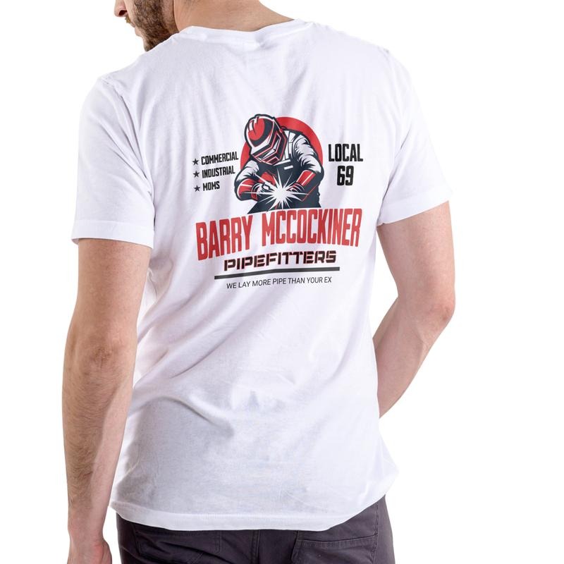 BARRY MCCOCKINER PIPEFITTERS LOCAL 69 Funny T Shirt, Unisex Cotton Hoodie, Sweatshirt | PodTeesHub.com