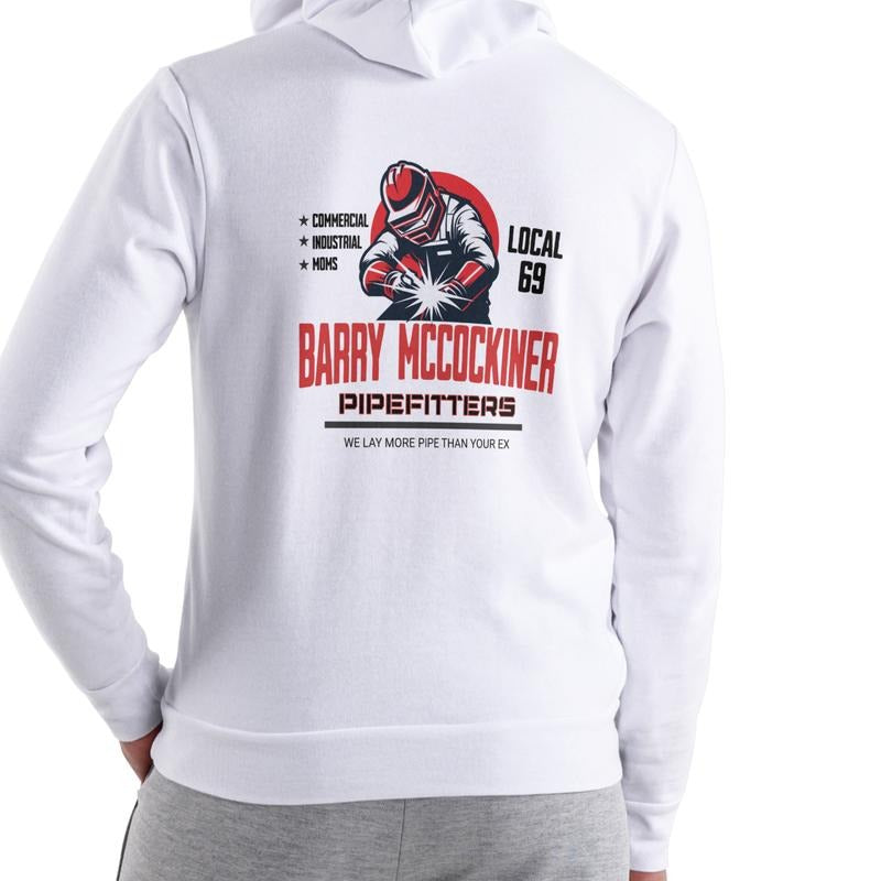 BARRY MCCOCKINER PIPEFITTERS Local 69 funny HOODIE, Unisex Cotton blend Mens Womens T-Shirts, Sweatshirt | PodTeesHub.com