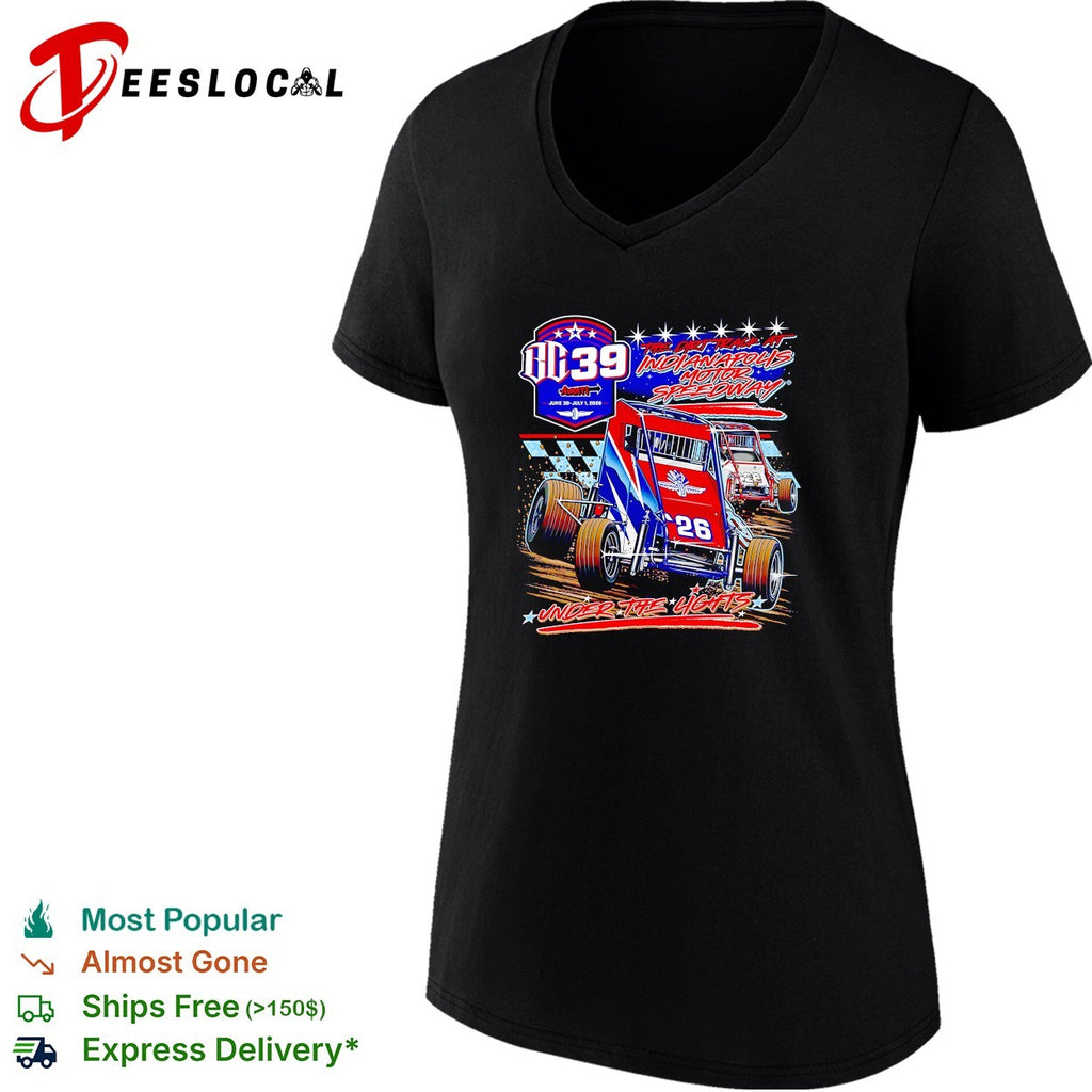 BC39 dirt track Indianapolis Motor Speedway sprint car under the lights 2026 shirt
