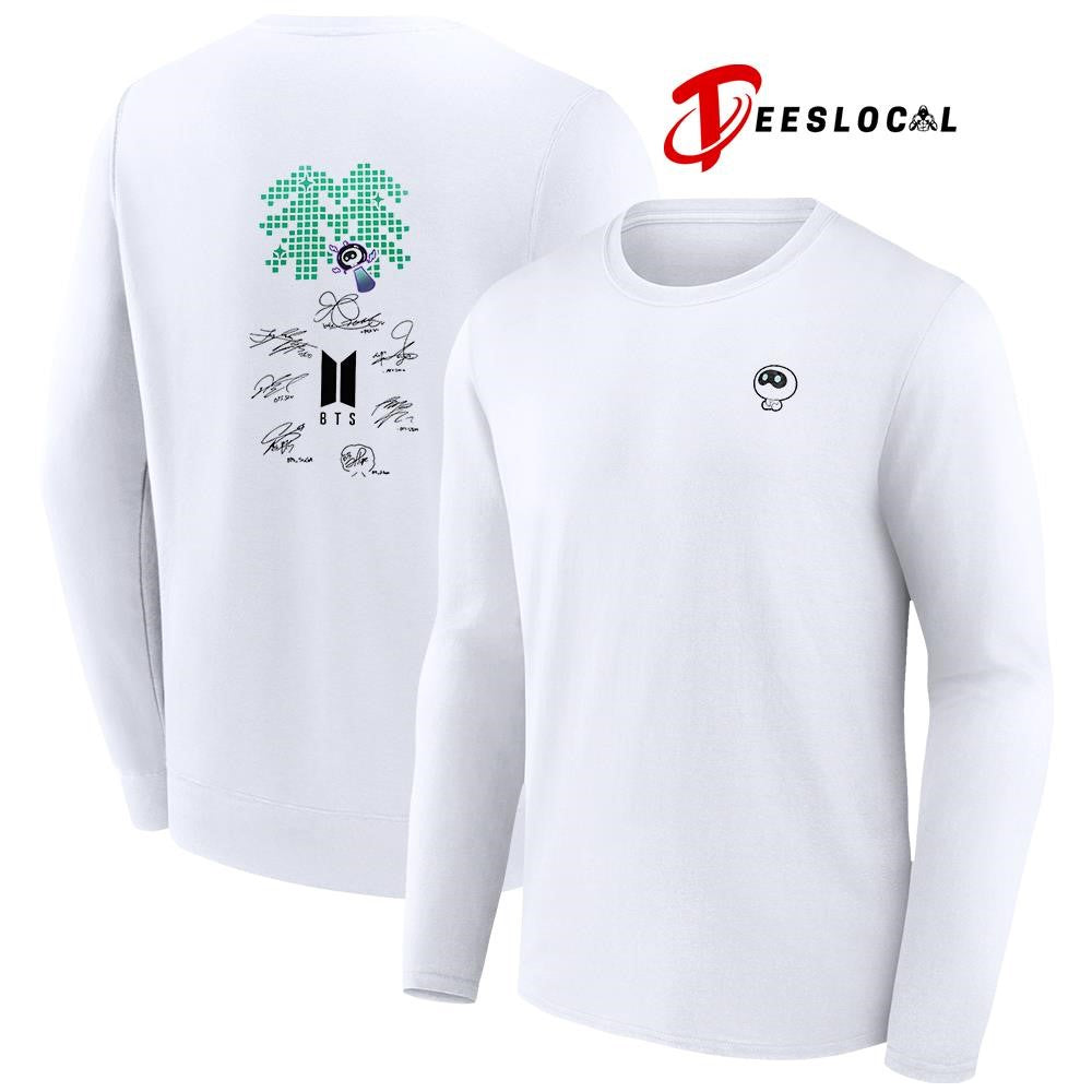 BTS Comeback and World Tour mascot signature shirt